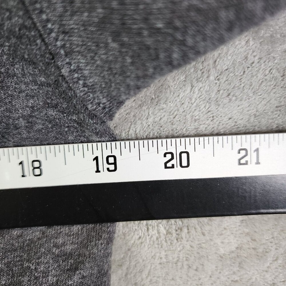 Disney Mickey Mouse Gray Fleece Hoodie Long Sleeve Drawstring Cotton Blend S - Picture 5 of 6